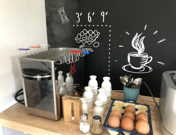 Petit déjeuner de l'hôtel Heod, en Bretagne, entre Binic-Etables-sur Mer et Saint-Quay-Portrieux